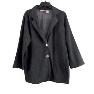 Woman Within Gray Jacket Size Medium